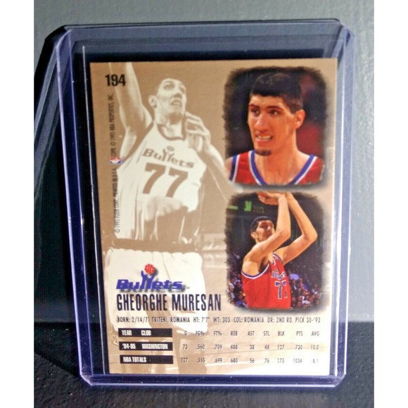 1995-96 Gheorghe Muresan Fleer Ultra #194 Basketball Card - Picture 2 of 2